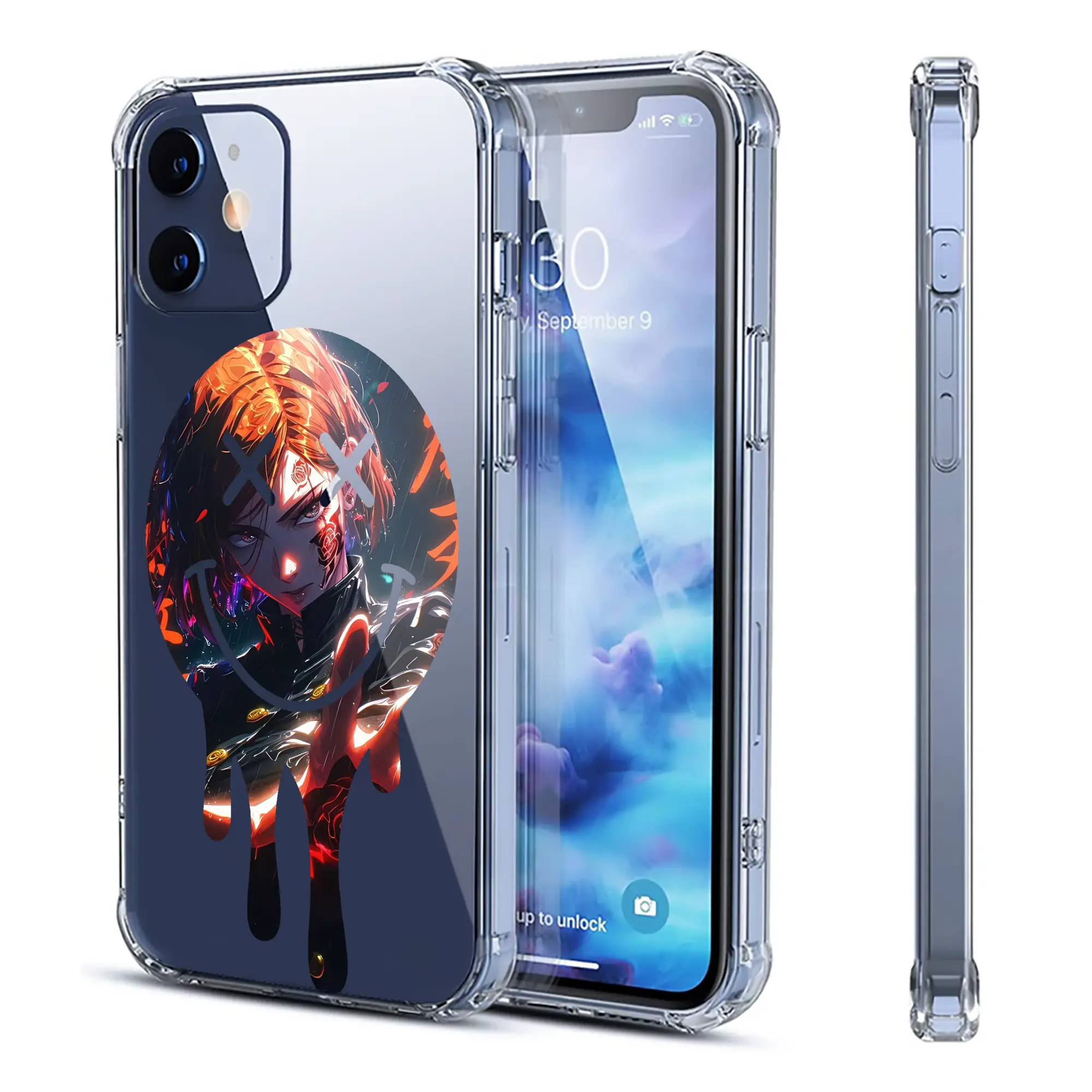 呪術廻戦 グッズ,釘崎 野薔薇 - IPhone 12シリーズ対応 ・ 透明スマホケース ・ クリアソフトケース ・ TPU素材 ・ 耐衝撃 ・ 高密着 ・ 防汚 防指紋 ・ 簡単着脱